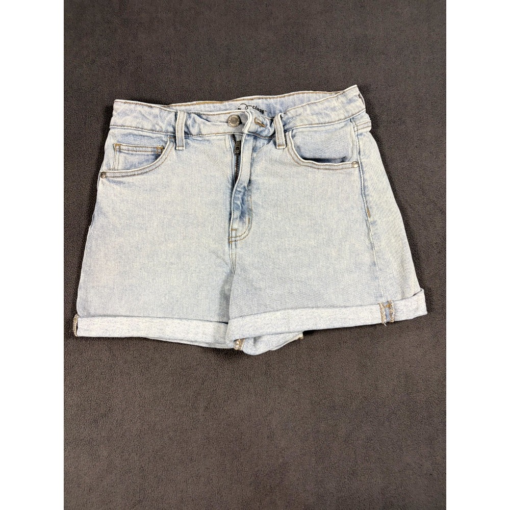 Art Class Cut Off Shorts Girls XL (14-16) Blue Denim Cotton Stretch Flat Front